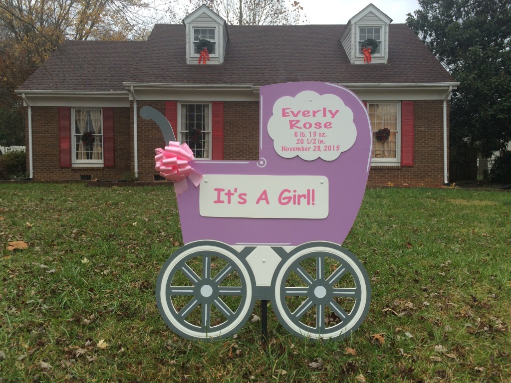 carriage lawn sign