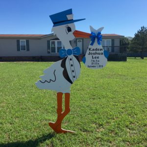 stork baby signs