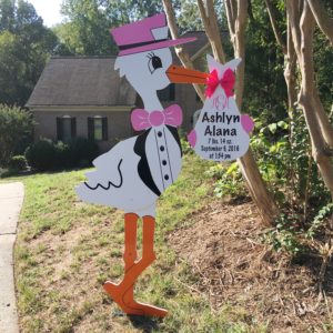 stork yard signs