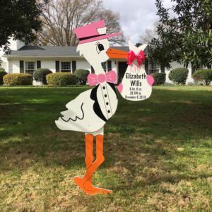 stork baby signs