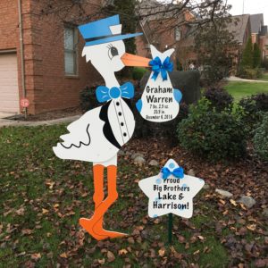 stork lawn signs