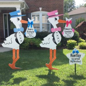 yard stork signs