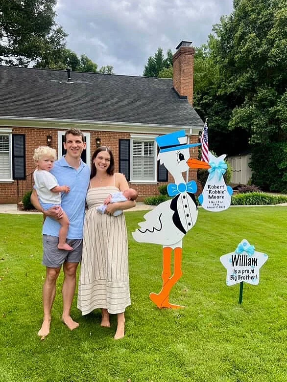 Meet Robbie and his big brother William!🩵

#magnoliastorks #storksignscharlotte #storktentalscharlotte #charlottestorks #storkscharlotte #storksigns #babystorksigns #storklady #itsaboy #birthannouncement #yardsignscharlotte #lawnsignscharlotte #charlottenc #queencity #clt