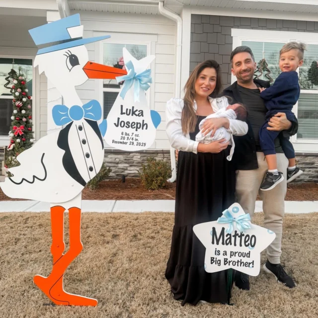 Welcome Home sweet baby Luka!!🩵

#magnoliastorks #storksignscharlotte #storkscharlotte #charlottestorks #yardsignscharlotte